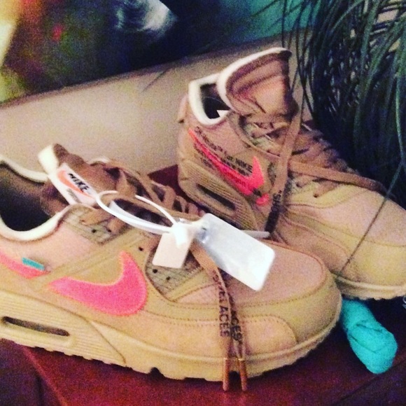 AUTHENTIC OFF-WHITE X NIKE AIR MAX 90 “DESERT ORE” - Picture 2 of 7